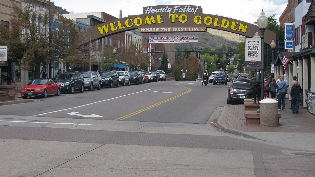 Washington Street, Golden, Colorado, United States.